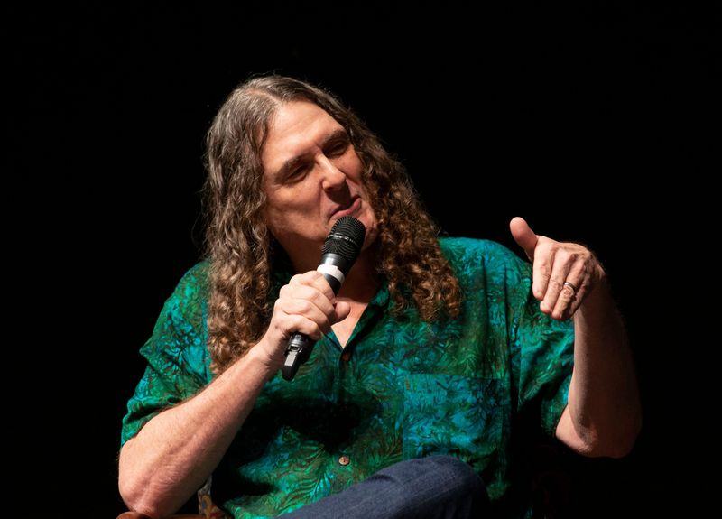 Comedy rock artist ‘Weird Al’ Yankovic at Hertz Arena will perform with special guest Puddles Pity Party at Hertz Arena on May 27. Image: Yankovic delights a packed house at the Saenger Theatre in Pensacola on March 1, 2020.