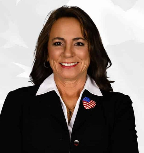 Elizabeth Accomando, a candidate in the GOP primary for the county commission, questions the fairness of a Republican Executive Committee meeting during which an effort to endorse her was rejected.