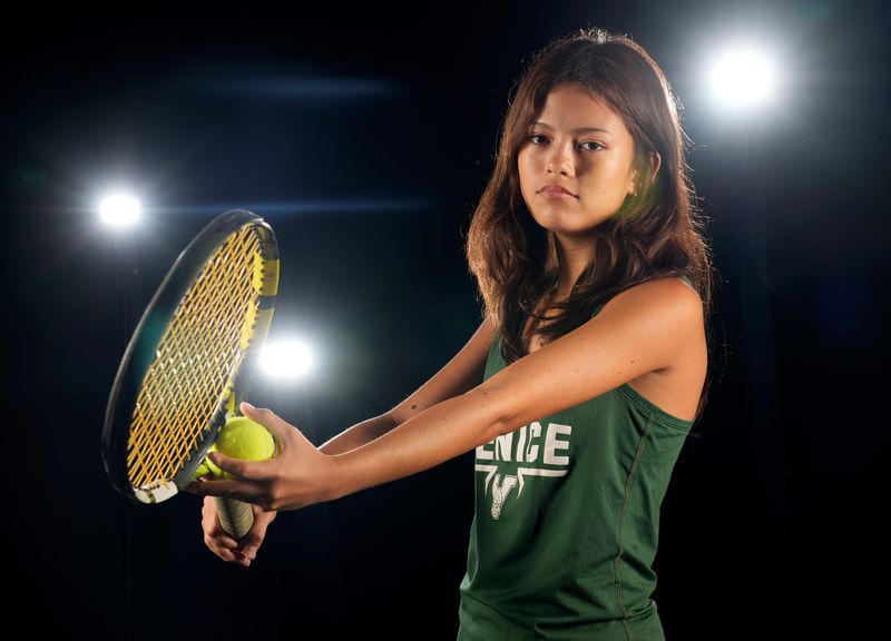 Venice High's Koreena Hickey is the 2026 Herald-Tribune All-Area Girls Tennis Player of the Year.