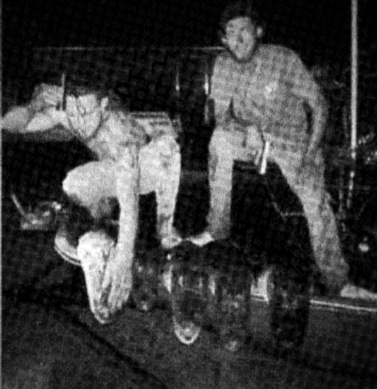 Jacob Latreille, right, and Luke Landry pose with alligators on airboat after hunting and capturing them, Florida Fish and Wildlife Commission officials reported.