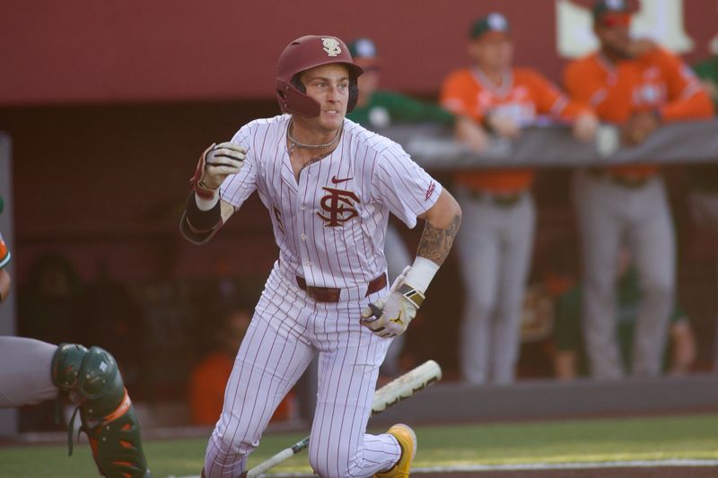 Gabe Fraser Florida State baseball hosted Miami at Dick Howser Stadium on Thursday, May 14, 2026 in the first of three games.