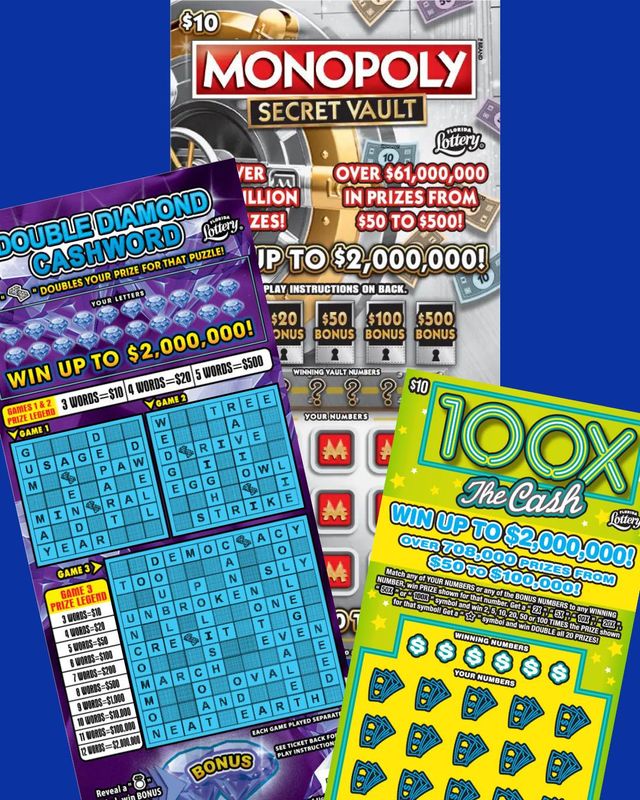 Three Florida residents each won $2 million in January 2026 playing Florida Lottery scratch-off games.