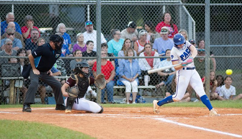 Pace High School's Kamryn Pierce (No. 15) and the rest of the Lady Patriots softball team laid down the lumber in the Region 1-6A softball Championship on May 15, 2026. The Lady Patriots dominated the Lady Radier, 11-0, to advance to the state final four.