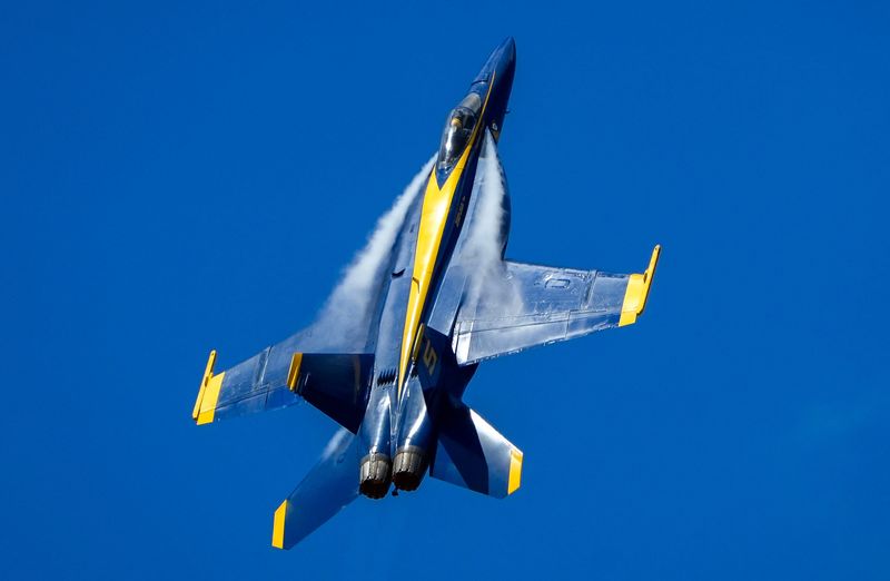 The U.S. Navy Blue Angels Lt. Cmdr. Connor O’Donnell takes flight at the Vero Beach Air Show, May 16, 2026, at the Vero Beach Regional Airport. The air show concluded May 17 and featured high-flying performances from the U.S. Navy Blue Angels, Ghost Writer Air Shows, Next Gen Eagles, Tony Remudo with his MiG-17, Air Sports Parachute Team and other world-class performers.