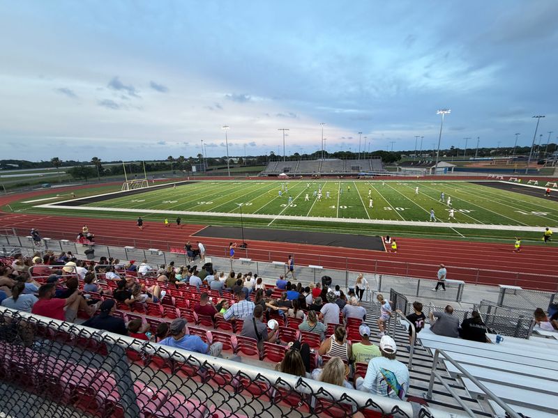 Shark Coast FC fans watch as Shark Coast draws Sporting Jax 1-1 in USL Two debut on May 16 at New Smyrna Beach Sports Complex.