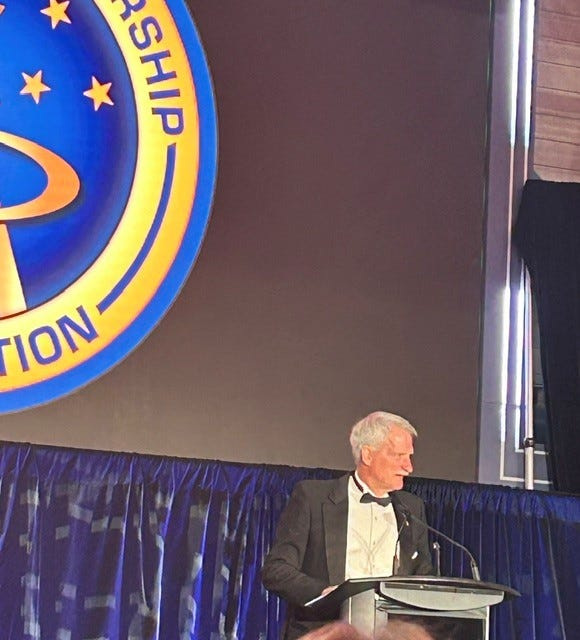 NASA astronaut Joe Tanner who was inducted into the U.S. Astronaut Hall of Fame.