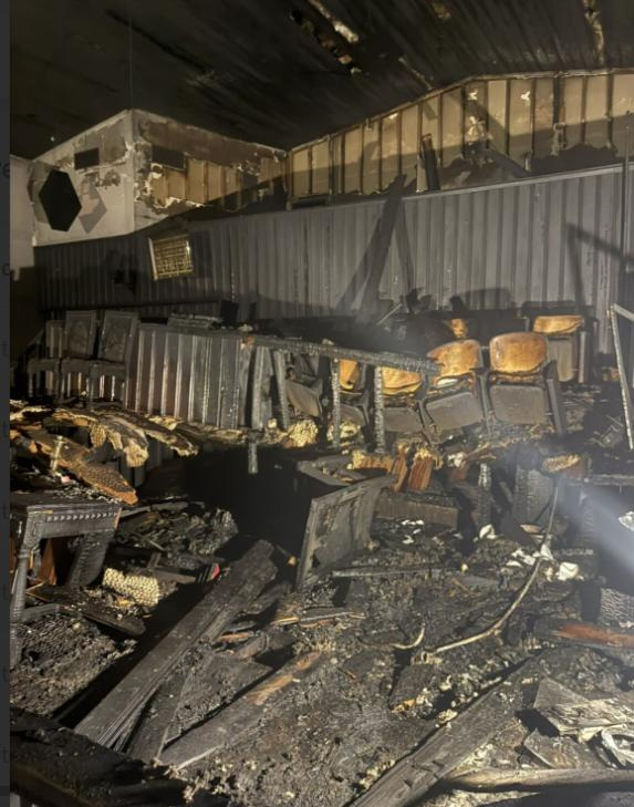 Fire damage at St. Paul A.M.E. Church in Ocala on May 16, 2026.