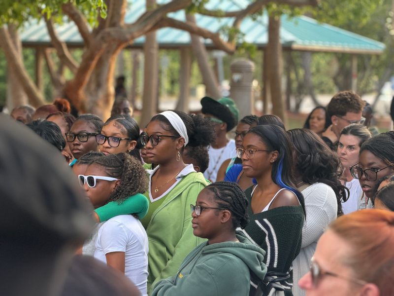 Friends and family gather at Singer Island in Riviera Beach for the Toryann Mcfarlane memorial service on May 20, 2026,
