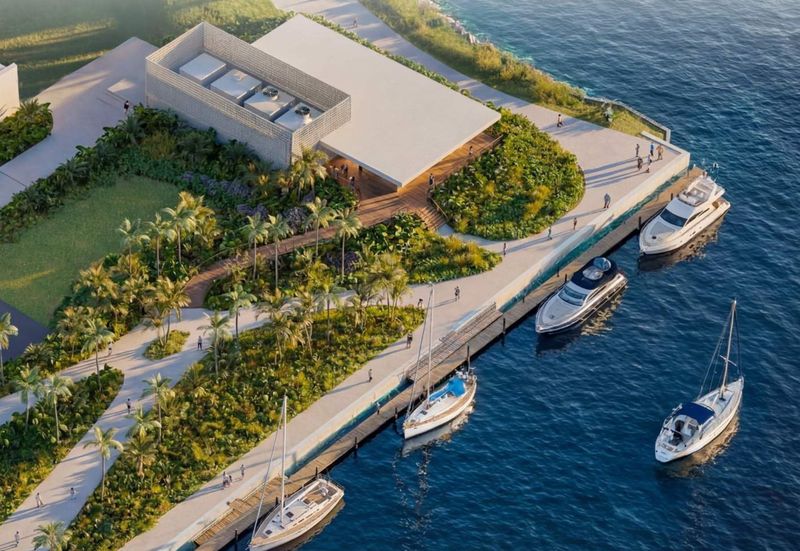 Downtown Sarasota’s Bay park moves forward with waterfront restaurants, including this rendering of one dubbed “The Rusty Anchor,” along with a parking garage and shoreline upgrades designed to protect against flooding.