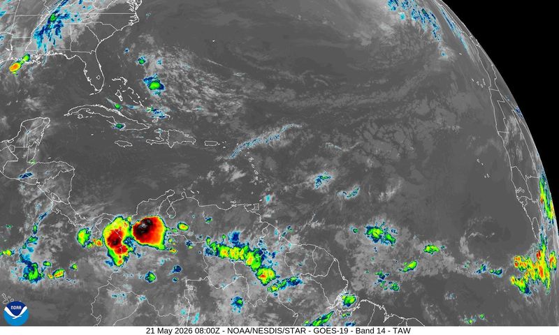 Tropical conditions 4 a.m. May 21, 2026.