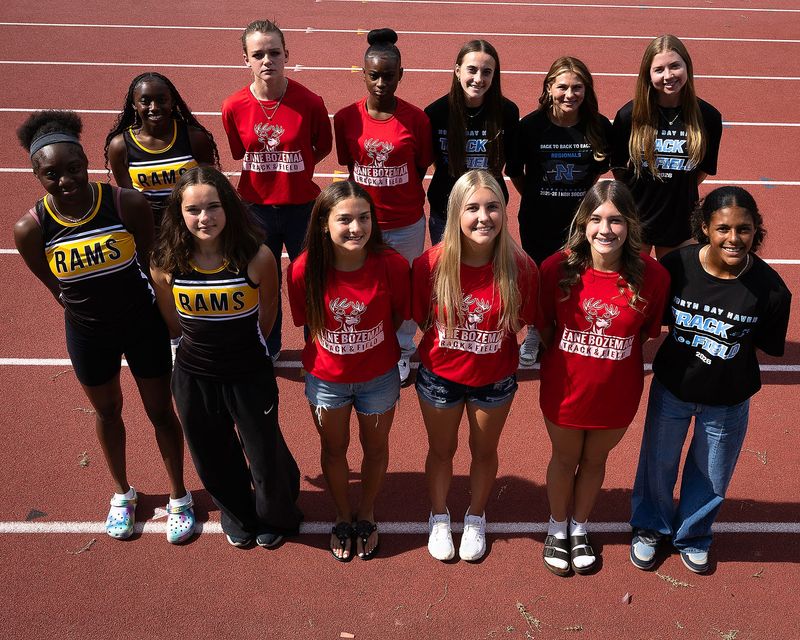 All-County track and field athletes pictured at Tommy Oliver Stadium in Panama City, Florida, May 19, 2026. (Tyler Orsburn/Panama City News Herald)