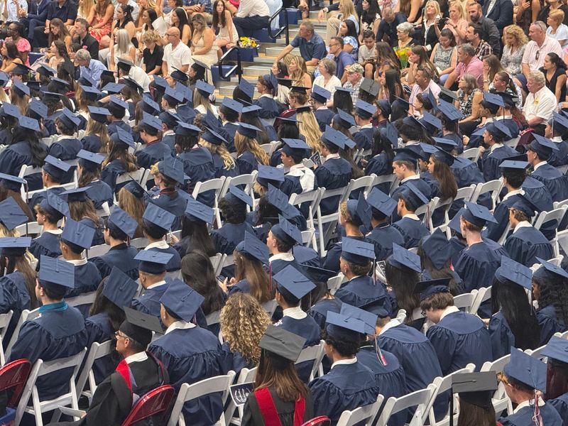 Scenes from the 2026 graduation ceremony at Aubrey Rogers High School.