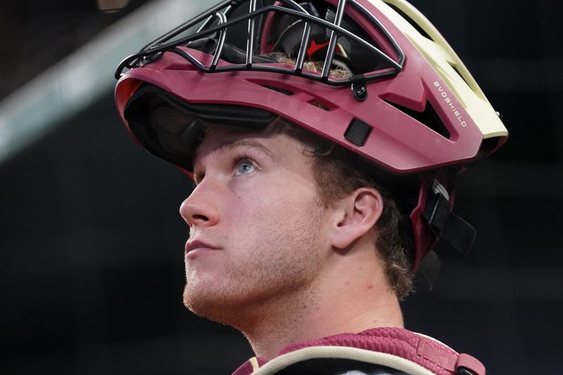 Feb 21, 2026; Arlington, TX, USA; Florida State Seminoles vs Auburn Tigers during the Amegy Bank College Baseball Series at Globe Life Field. Mandatory Credit: Raymond Carlin III-Imagn Images