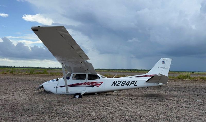 A plane made an emergency landing in a Hobe Sound field May 22. No one was injured.