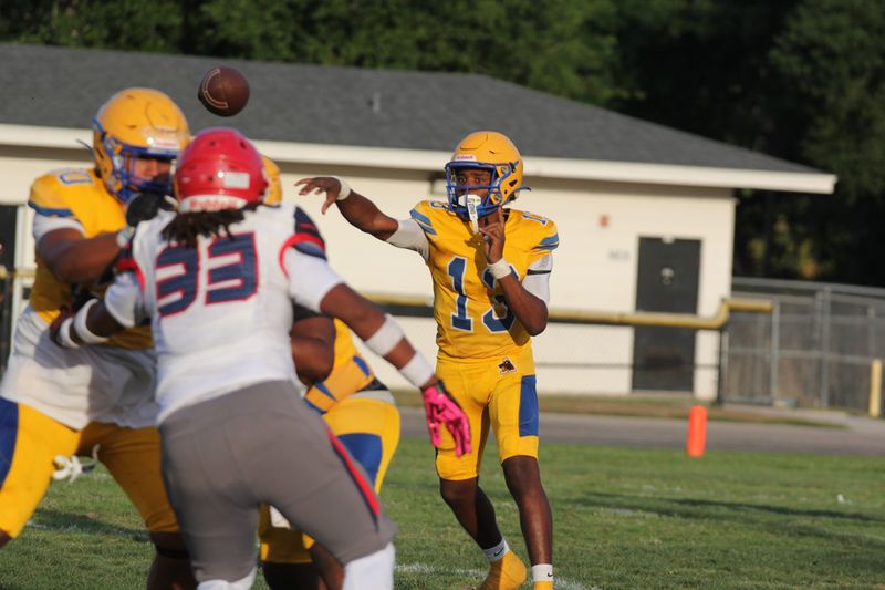 Auburndale and Fort Meade competed against each other in a jamboree style format spring football game Thursday, May 21, 2026, at Fort Meade High School. Auburndale beat Fort Meade 22-0.