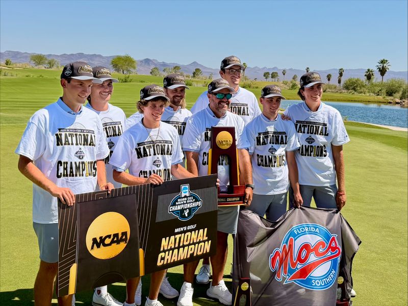 The Florida Southern men's golf team won the 2026 NCAA Division II national championship on May 22 at Boulder Creek Golf Club in Boulder City, Nevada, defeating Wingate University of Charlotte, North Carolina, 3-2.