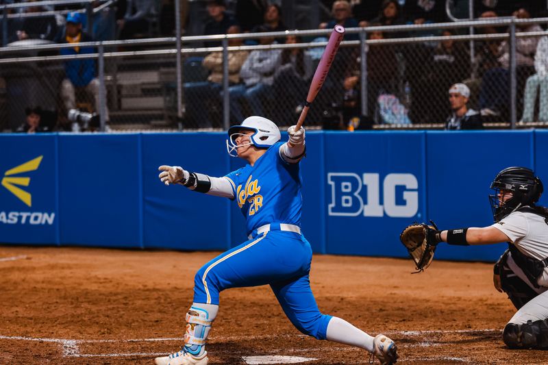 Alexis Ramirez hits one of UCLA's four home runs in a 14-4 Game 2 win over UCF in the Los Angeles Super Regional on Saturday, May 23, 2026.