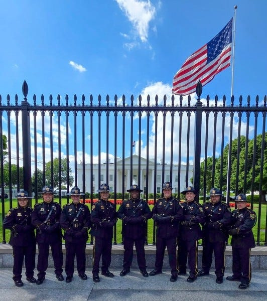 Members of the Palm Beach Police Department Honor Guard attended and took part in National Police Week events from May 13-16 in Washington, D.C. The Palm Beach Police & Fire Foundation provided support for the nine Honor Guard members to attend, a department spokesman said.