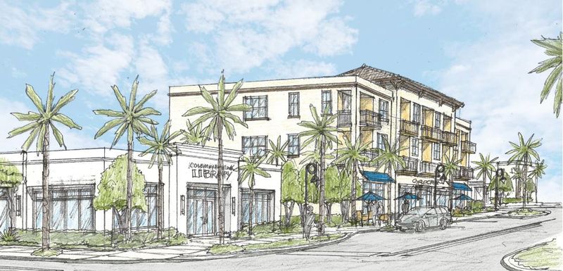 A rendering shows a proposed mixed-use project in West Palm Beach's Coleman Park neighborhood. The project is being undertaken by Palm Beach Venture Philanthropy, a division of the nonprofit Quantum Foundation.