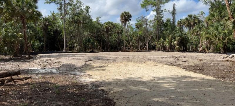 A lot where a "barndominium" was planned in The Estates. The contractor was found guilty of misconduct by the Collier County Contractor Licensing Board for contracting to do the work and taking payments without the proper licenses.