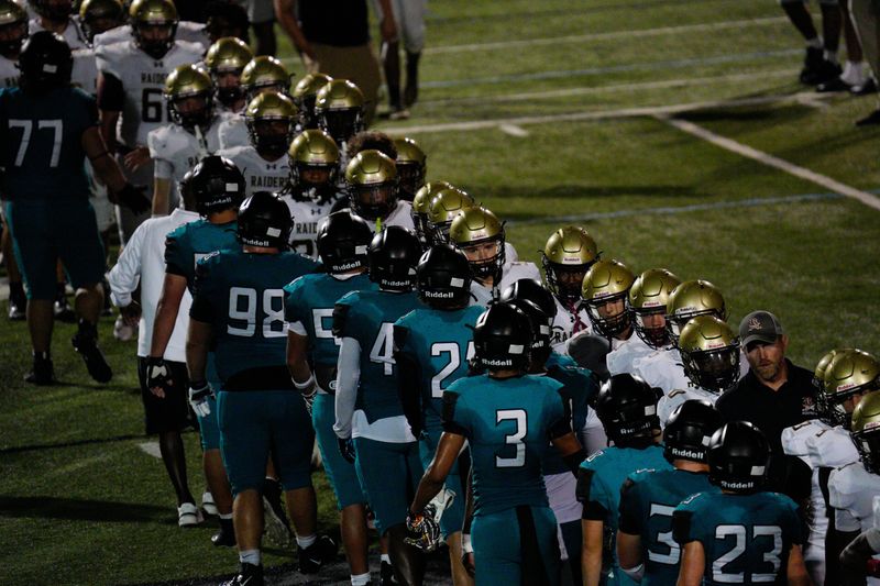 Action from a spring football game between Gulf Coast High School and Riverdale High School at Gulf Coast High School on Thursday, May 28, 2026. The game ended in a 27-27 tie.