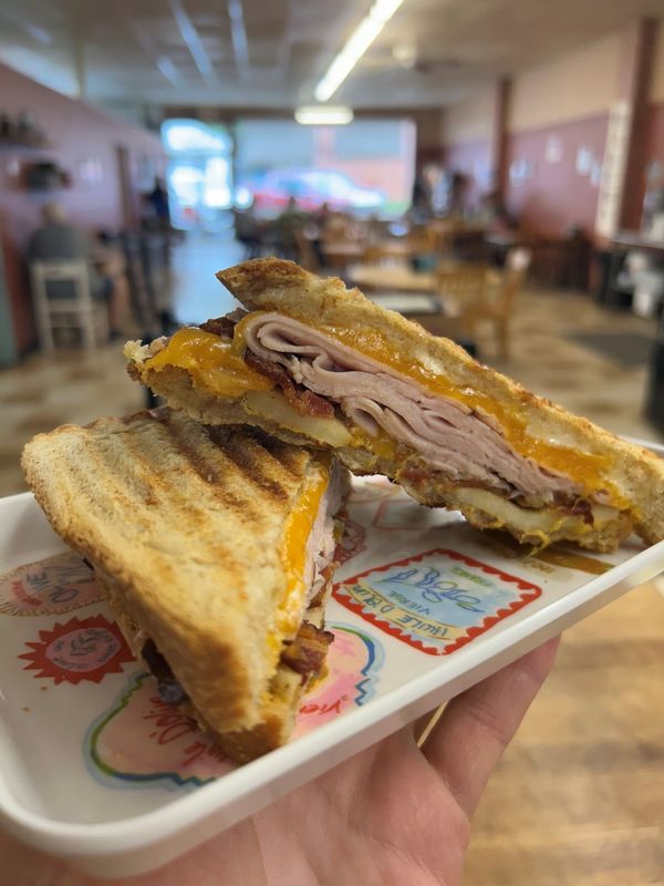 The Tab — the Turkey Apple Bacon sandwich served at Tupelo's Bakery & Cafe in Monticello.