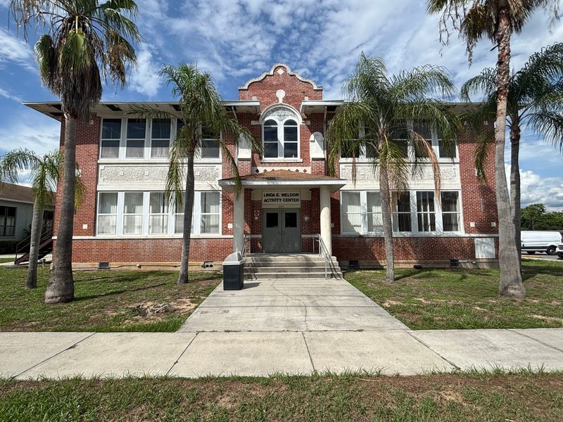 The Linda E. Weldon Activity Center in Eagle Lake, a former schoolhouse nearing its 100th birthday, could soon be razed as part of a plan to replace the city's municipal complex. Local residents are waging a high-pressure campaign to convince the City Commission to save the building.