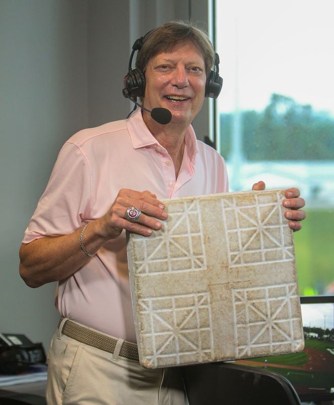 Nick Belmonte, who has been calling Florida baseball games since the late 1980s. holds a Florida and SEC stolen base record for a season (42) that still stands.