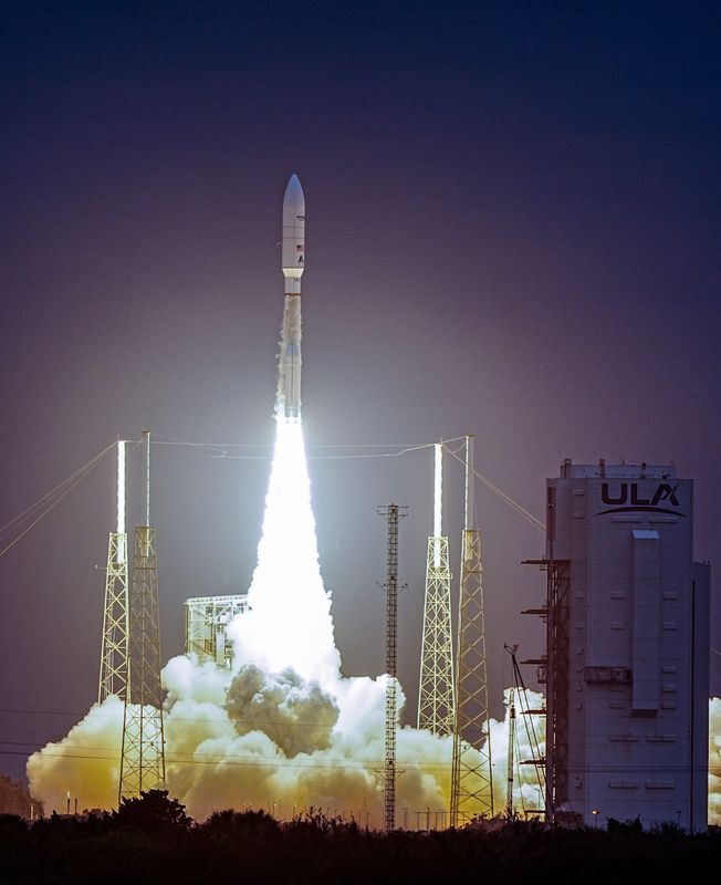 A United Launch Alliance Atlas V rocket lifts off from Cape Canaveral Space Force Station May 29, 2026. The rocket is carrying 29 Amazon Leo internet satellites. Craig Bailey, FLORIDA TODAY via USA TODAY NETWORK