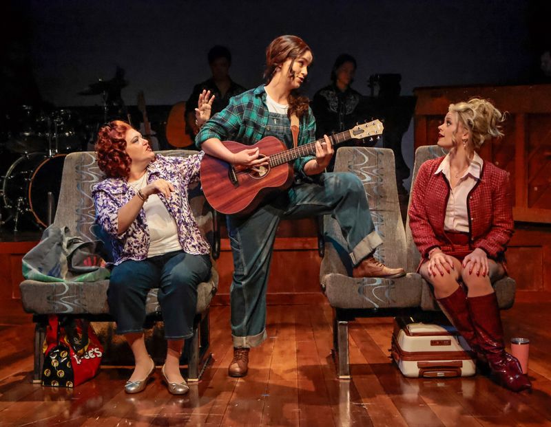 From left, Alexandra Melrose, Hannah Taylor and Hailie Lucille in a scene from “Honky Tonk Angels” at Florida Studio Theatre in Sarasota.