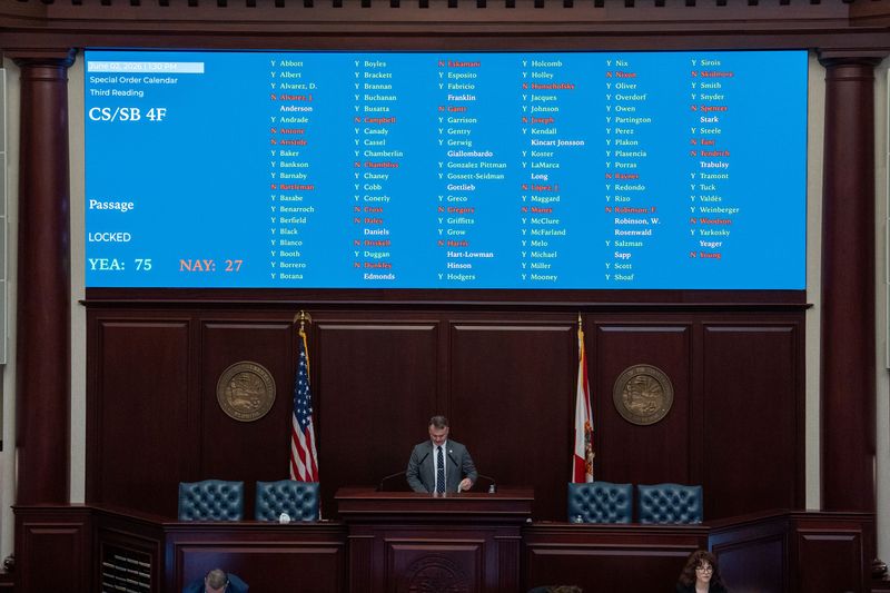 Representatives cast their votes regarding property taxes during a special session Tuesday, June 2, 2026.