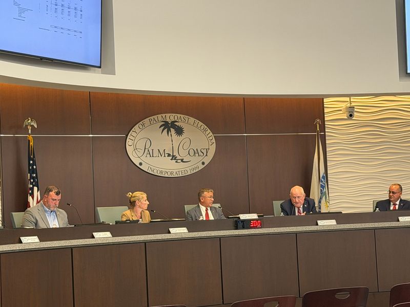 The Palm Coast City Council meets during a regular session on June 2, 2026.