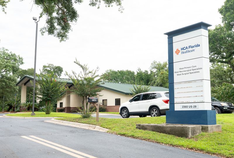 The former HCA Florida Healthcare building at 2360 Highway 29 in Cantonment on June 2, 2026. The building is slated to become the Santa Rosa Medical Center Cantonment.