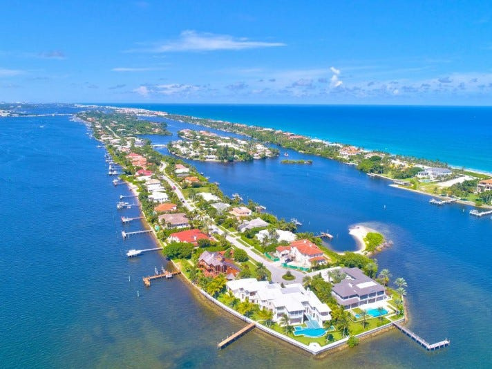 Manapalan, a coastal town in Palm Beach County, would be barely affected by the plan to slash property taxes. Homes there often sell for more than $10 million.