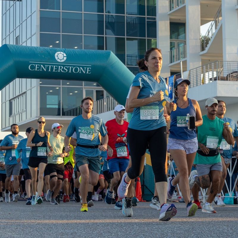 Runners are in stride during Centerstone's annual Life;Story 5K/10K Run/Walk for Suicide Prevention in Nathan Benderson Park. It is among the numerous ocommunity events hosted at Nathan Benderson Park each year.