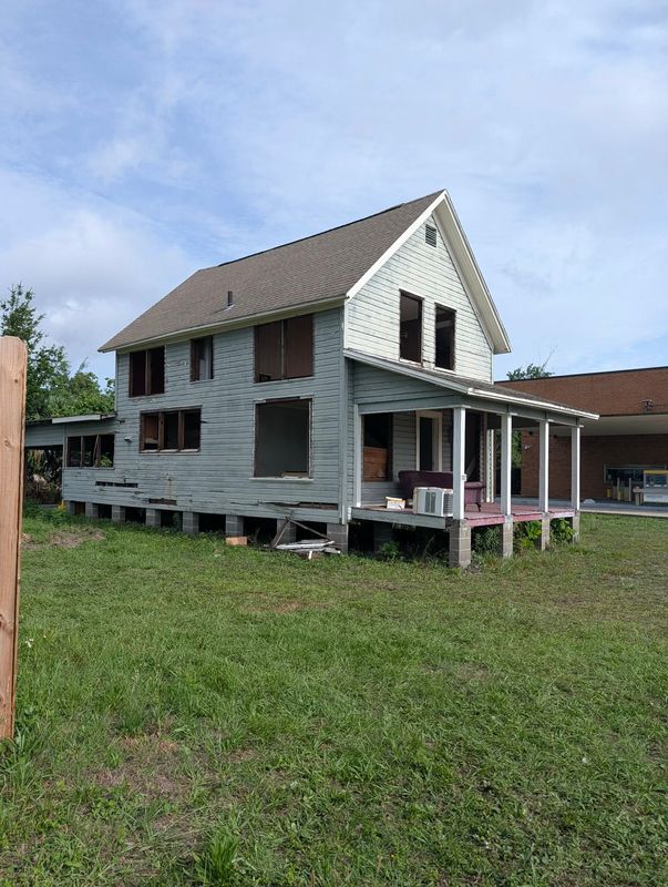 The old Suggs family home is pictured before its June 1, 2026, demolition in Lynn Haven, Florida.