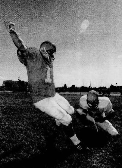 Sebastian Janikowski eventually made his living kicking footballs in the NFL. But at Seabreeze High School, he also starred as a soccer player.