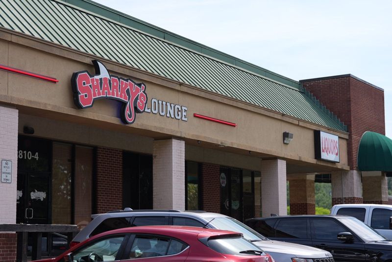 The exterior of Sharky’s Lounge, located at 2810 Sharer Road, as seen on Monday, June 8, 2026.