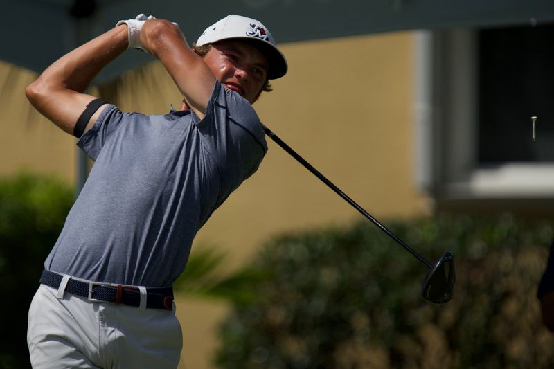 Miles Russell competes in the 2026 U.S. Open qualifier at BallenIsles Country Club (East) on Monday, June 8, 2026 in Palm Beach Gardens, Florida.