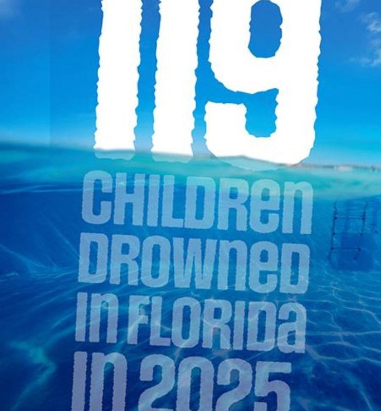 The Florida Department of Children and Families states that 119 children drowned statewide in 2025. So far 44 have drowning this year.
