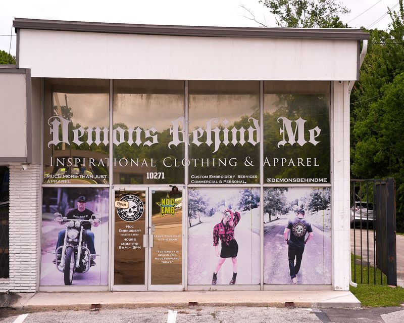 Demons Behind Me co-owners Jim Thelen and Chris Richardson recently created a foundation to specifically aid people suffering from mental health issues with their clothing apparel. Their shop is located at 10271 Beach Blvd., Jacksonville, Fla. There apparel brand emphasizes mental health and has been around since 2009. They are donating some of their proceeds to various mental health and nonprofit organizations. [Doug Engle/Florida Times-Union]