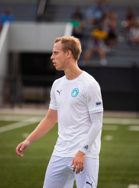 Pictured here is former Lake Gibson soccer player Mason Dalton, who is a current midfielder for the Lakeland United. He is primed to sign a professional contract very soon.
