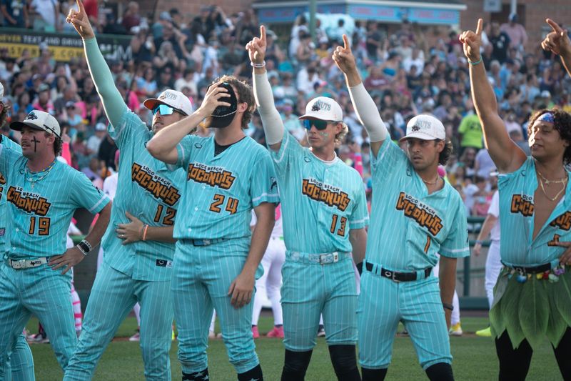 The Banana Ball World Tour hosts a three-game series at ShoreTown Ballpark featuring the reigning champions, the Party Animals, taking on the Loco Beach Coconuts in Lakewood, New Jersey with game two on Friday, June 12, 2026.