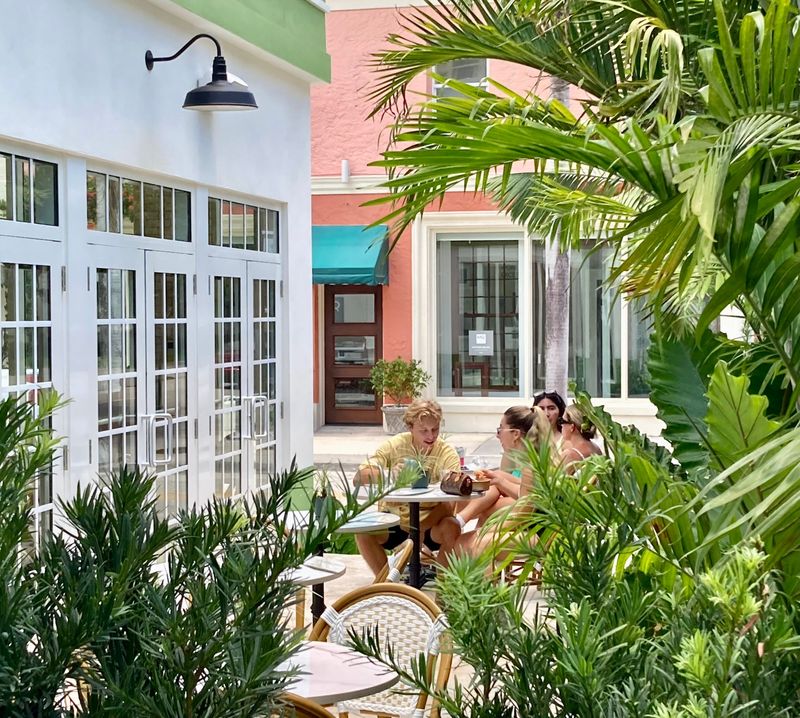 The new Garden Butcher restaurant in downtown West Palm Beach features both indoor and beautifully landscaped outdoor seating.