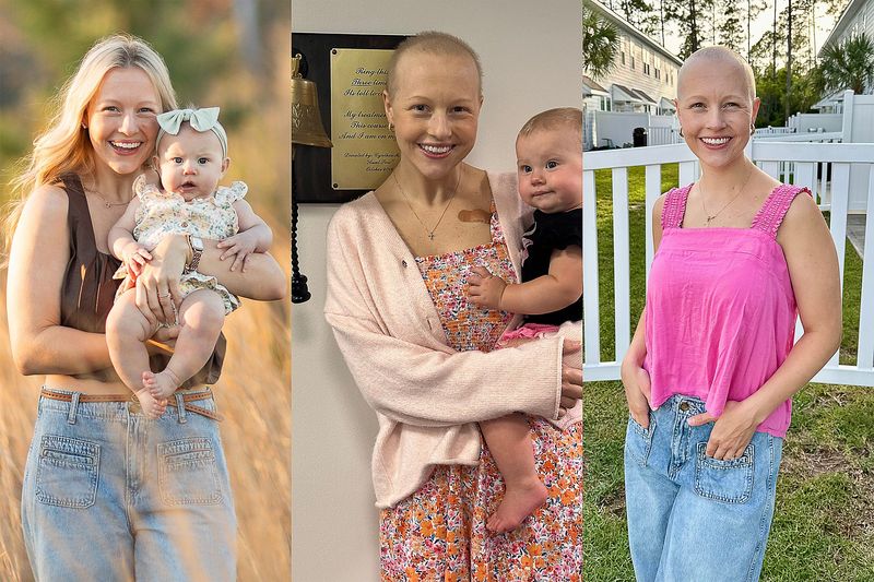 Alexa Shiver, an ICU nurse at Ascension Sacred Heart Bay in Panama City, is using her personal experience with breast cancer to help others facing the disease. She is seen her with her daughter, Harper. (Photos provided by Alexa Shiver)