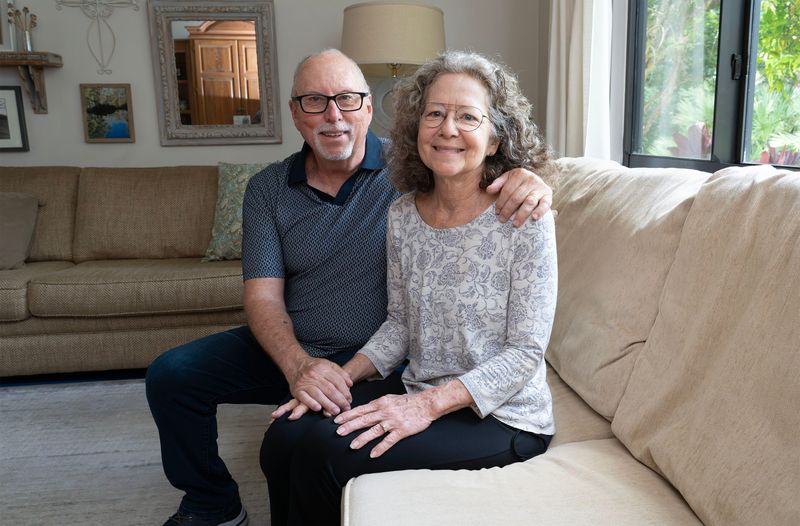 David and Suzette Gregg inside their home in Palm Beach Gardens, Florida May 26, 2026.