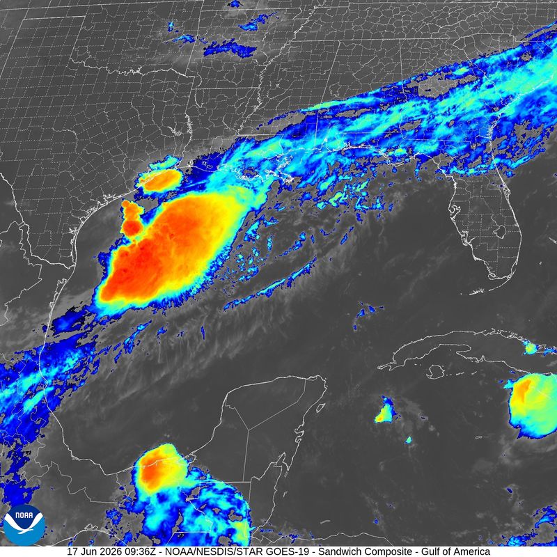Potential Tropical Cyclone One 6 a.m. June 17, 2026.