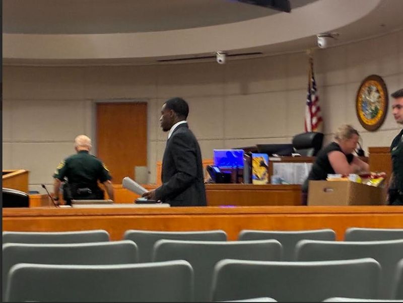 Blayze Jurien White enters the courtroom for his murder trial on June 17, 2026.
