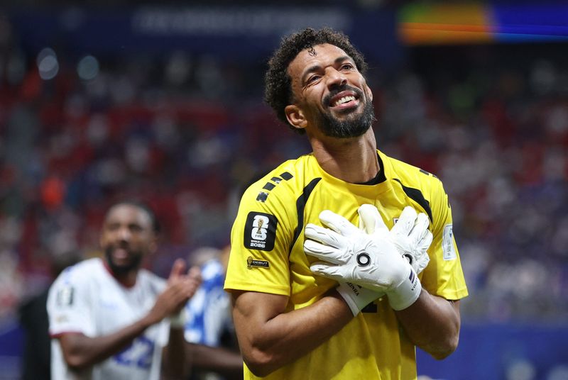 June 15, 2026; Atlanta, Georgia, U.S.; Cape Verde's Vozinha celebrates after the match. Mandatory Credit: Brett Davis-Imagn Images