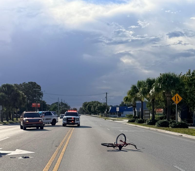 A bicycle rider sustained potentially life-threatening injuries following a June 21, 2026, crash with a vehicle in Indiantown, a sheriff's spokesperson said.